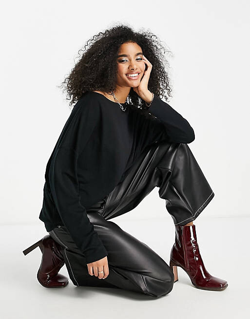 

Черная футболка с длинными рукавами AllSaints Rita, Черный