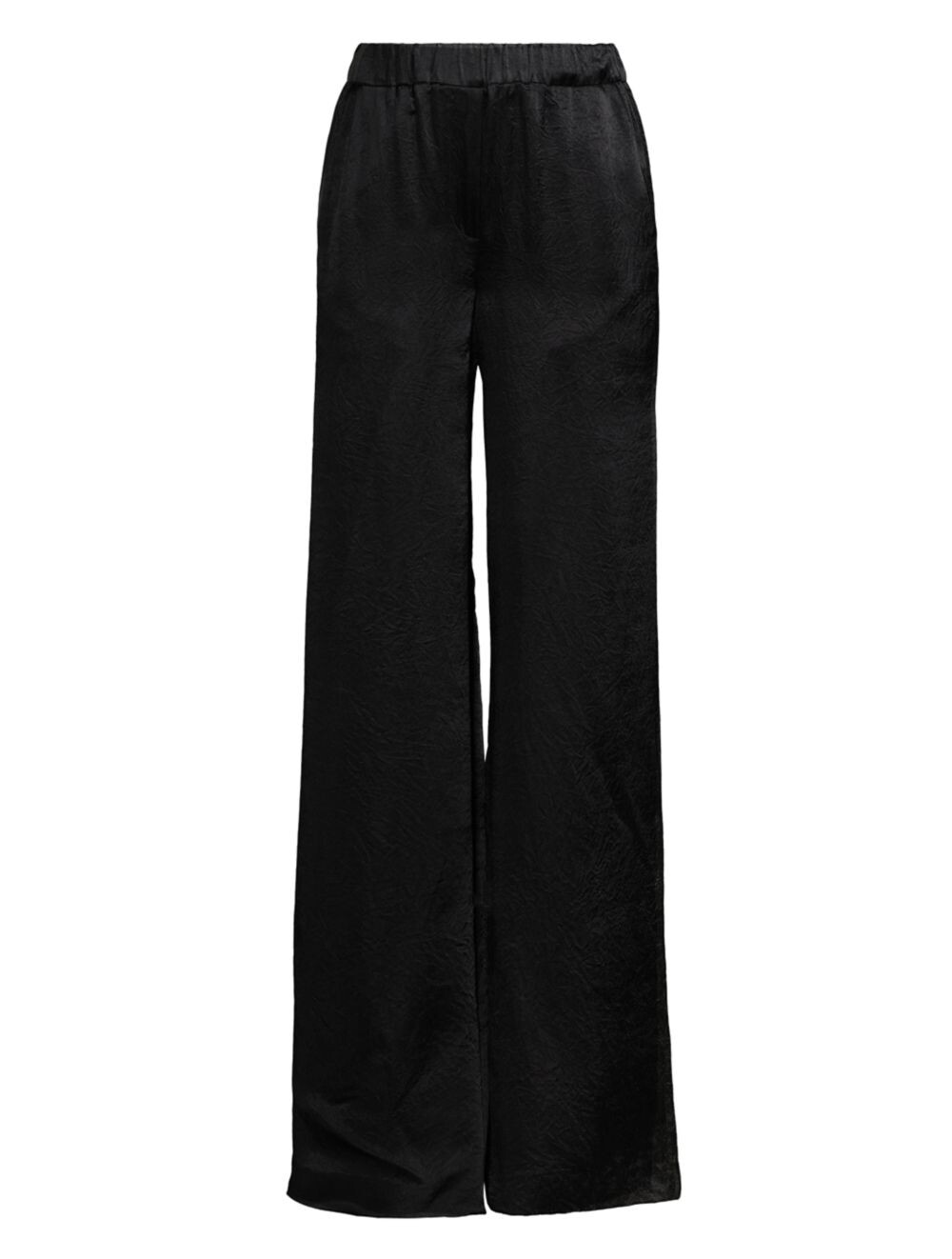 

Широкие атласные брюки из жатого крепа на спине Jason Wu, черный