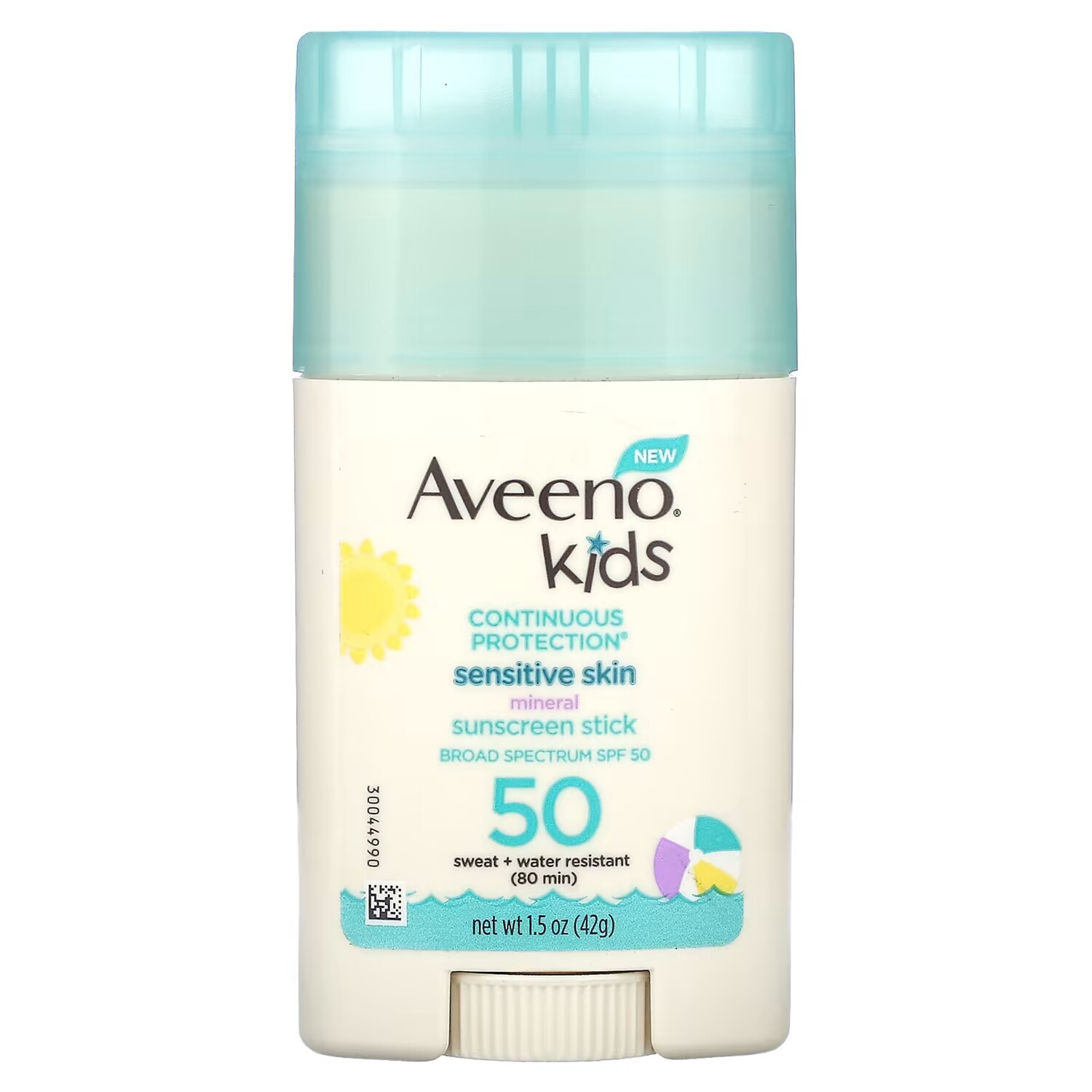 

Солнцезащитный крем Aveeno Kids Sensitive Skin Sunscreen Stick SPF 50, 42 г
