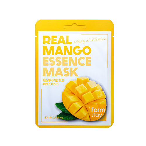 Оживляющая тканевая маска с экстрактом манго 23мл Farmstay Real Mango Essence Mask цена и фото