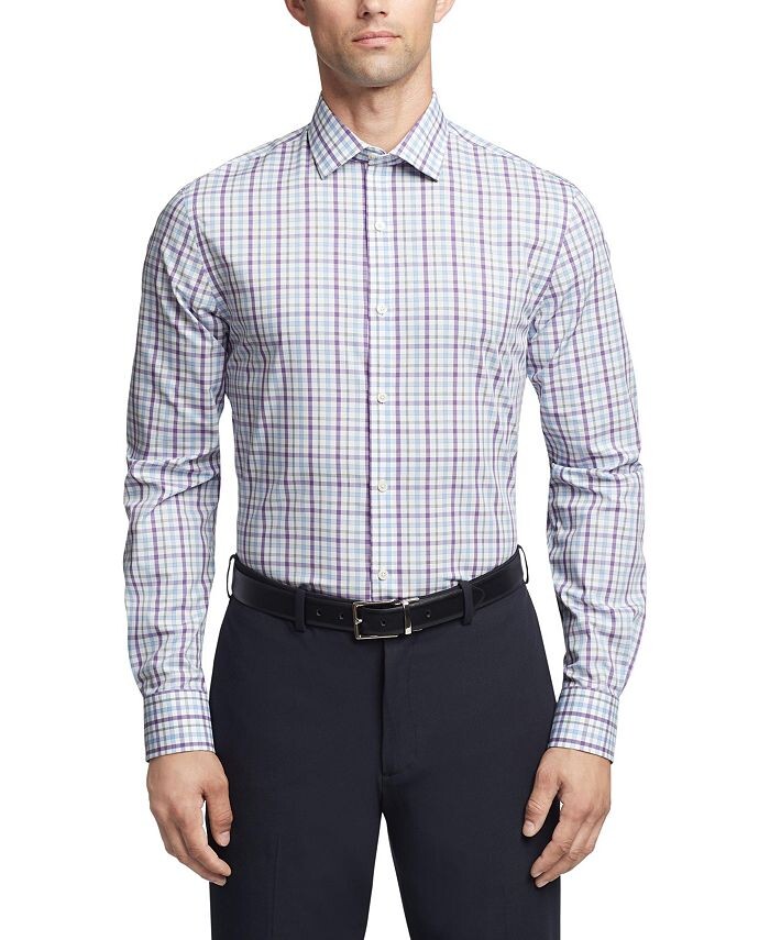 

Мужская классическая рубашка из твила Flex Slim Fit Tommy Hilfiger, фиолетовый