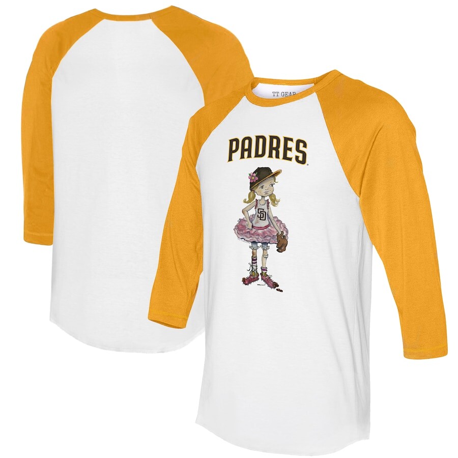 

Футболка с длинным рукавом Tiny Turnip San Diego Padres, белый