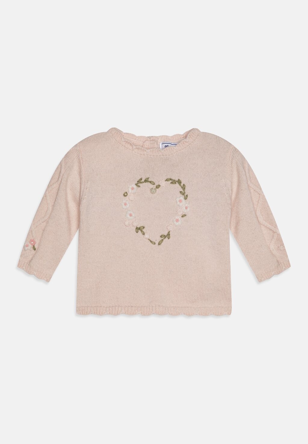 

Джемпер BABY FLORAL HEART EMBROIDERY Tartine et Chocolat, цвет rose pale