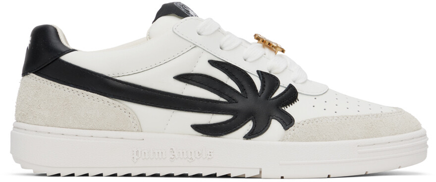 

Бело-черные кроссовки Университета Палм-Бич Palm Angels, цвет White/Black