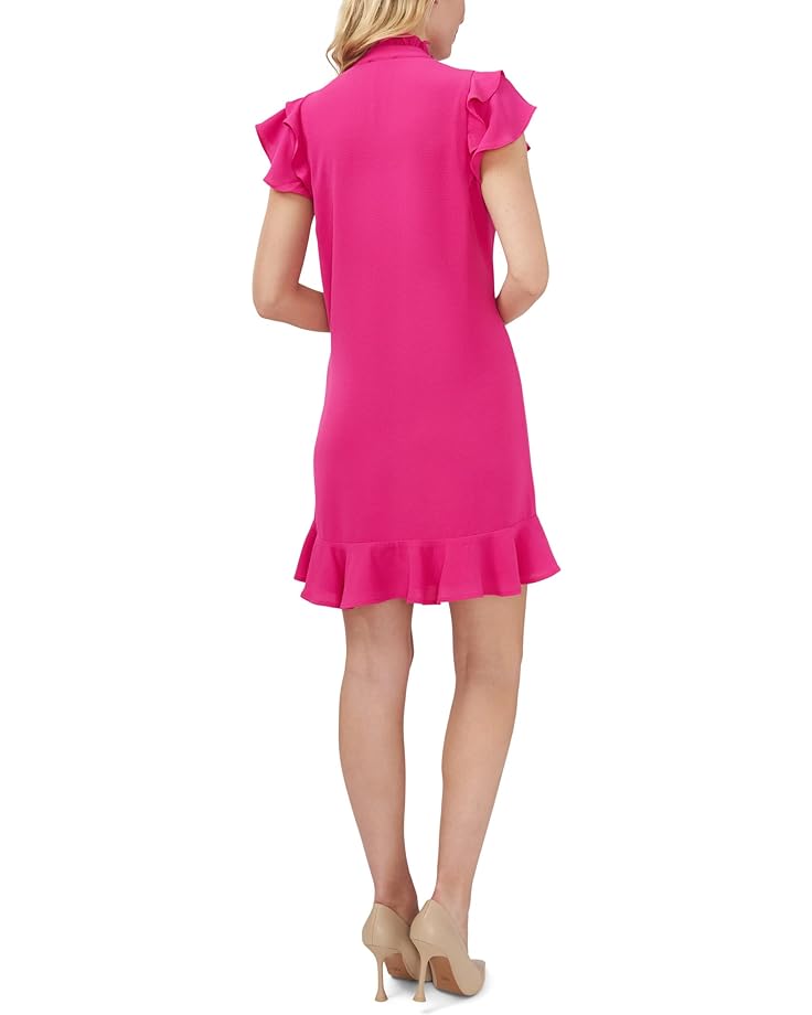 Платье CeCe Pin Tuck Button Front Dress, цвет Bright Rose
