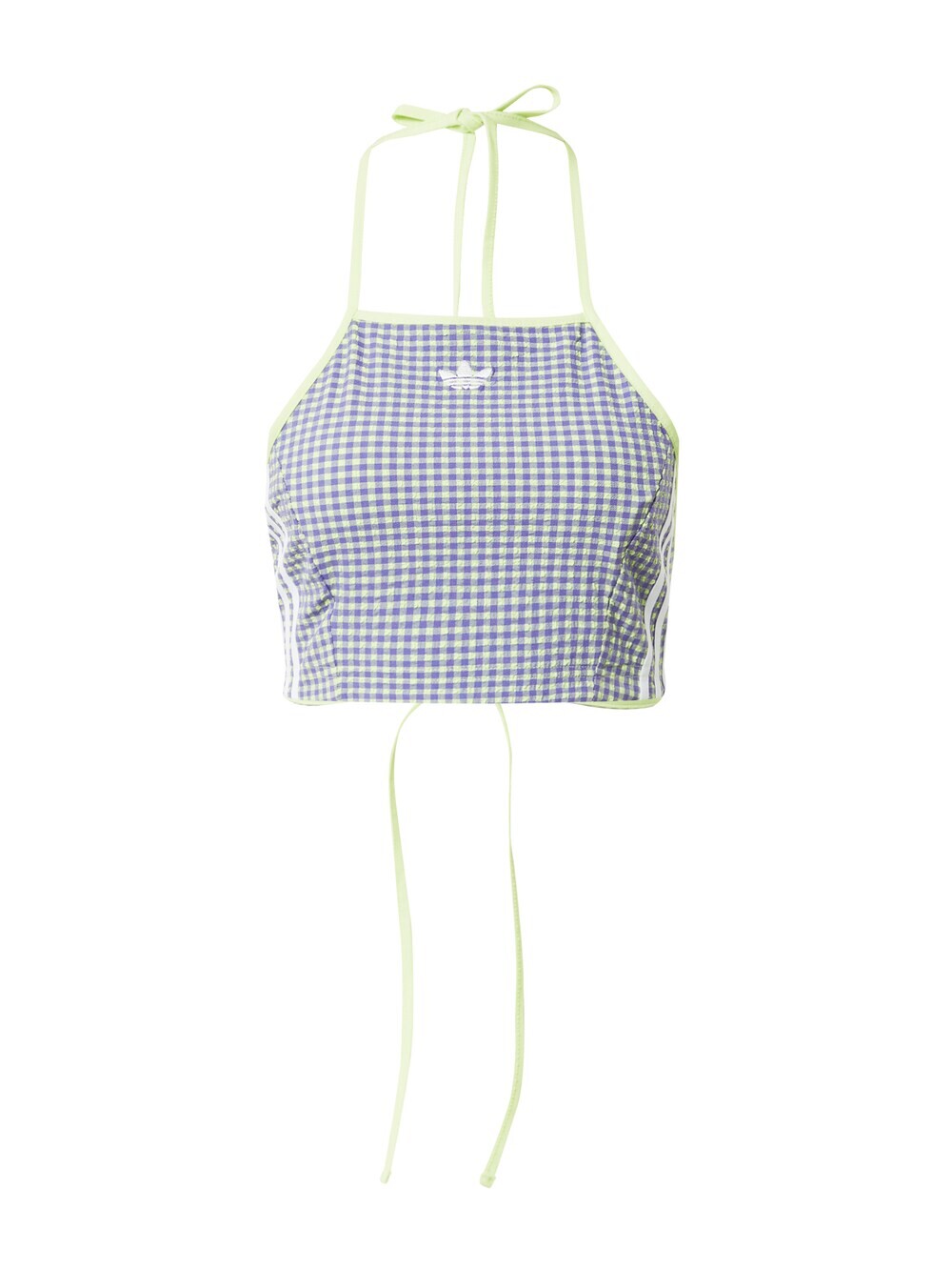 

Топ Adidas Gingham, салатовый/фиолетовый