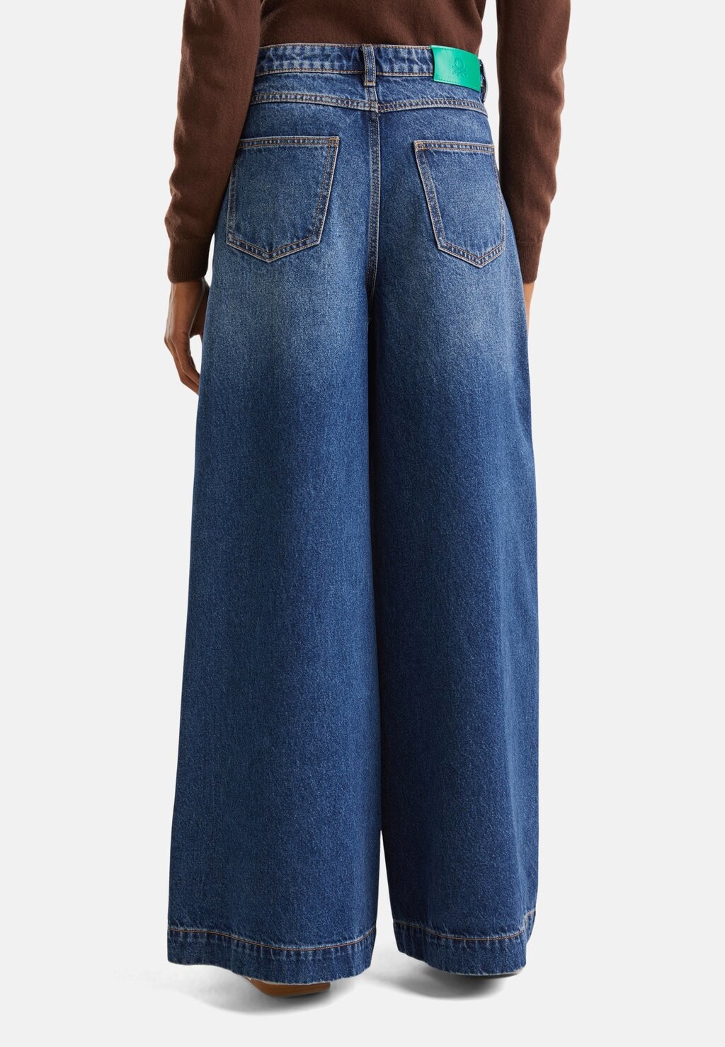 

Расклешенные джинсы SUPER WIDE 5 POCKET United Colors of Benetton, синий