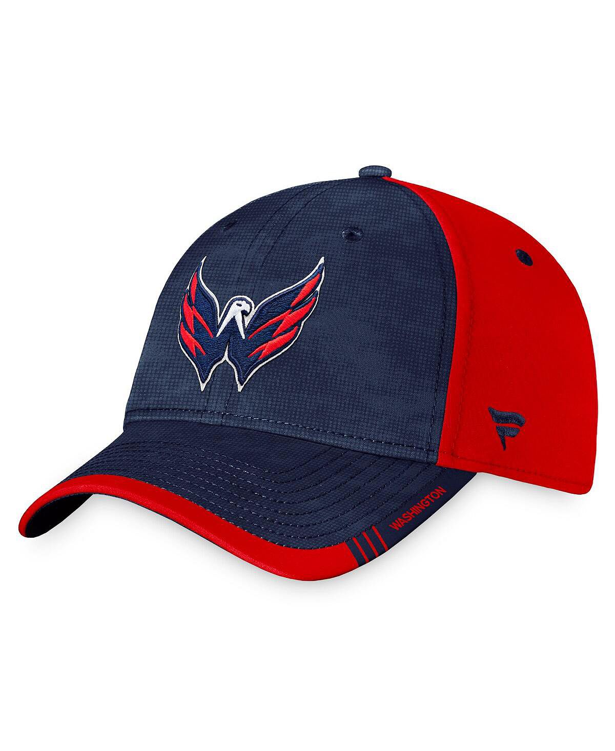 Мужская фирменная темно-красная шляпа Washington Capitals Authentic Pro Rink Camo Flex. Fanatics