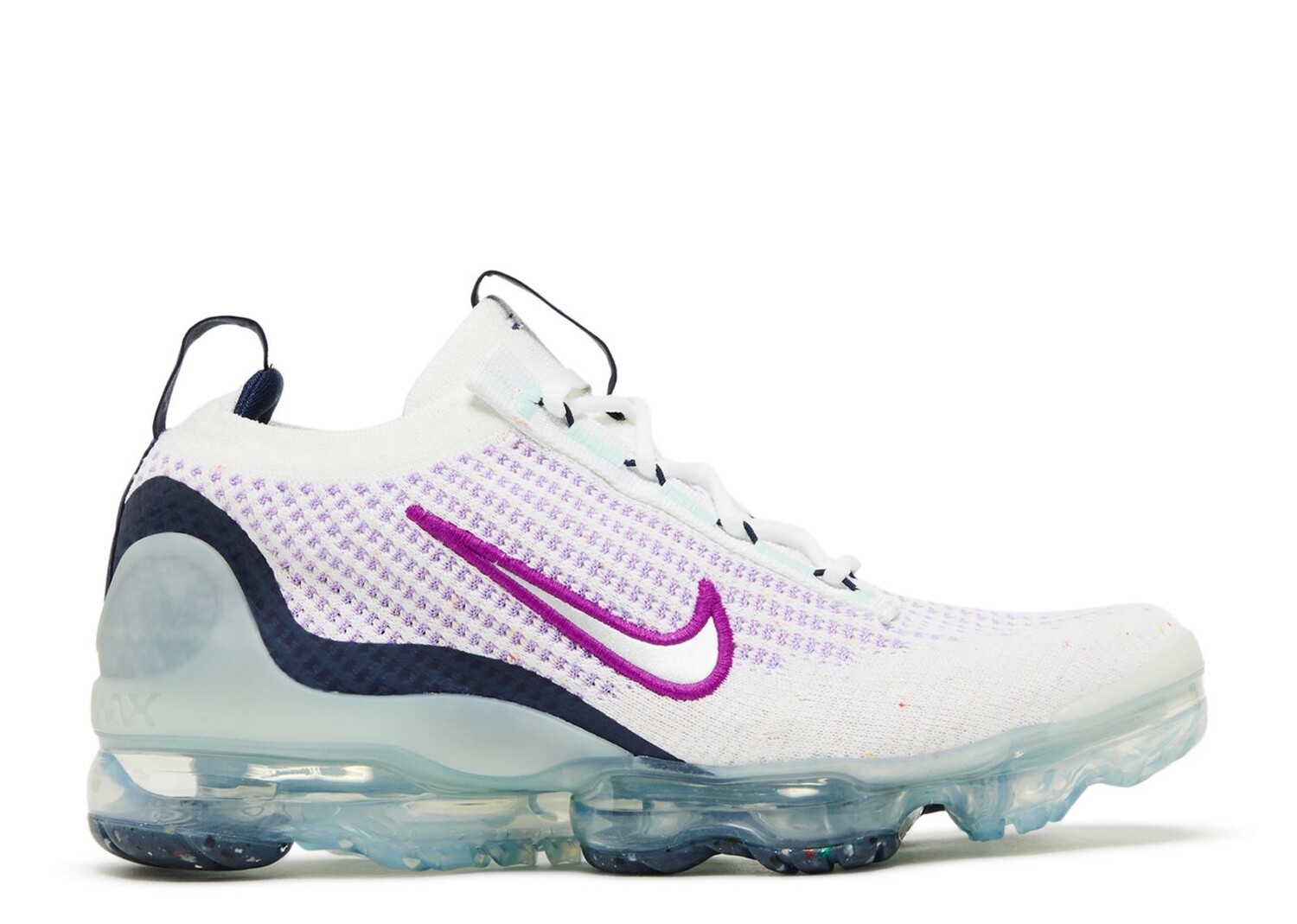 

Кроссовки Nike Air Vapormax 2021 Flyknit Gs 'White Violet Frost', белый