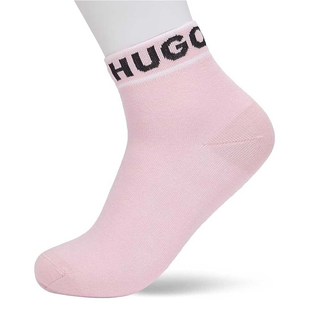 

Носки HUGO Logo Color Short 2 шт, розовый