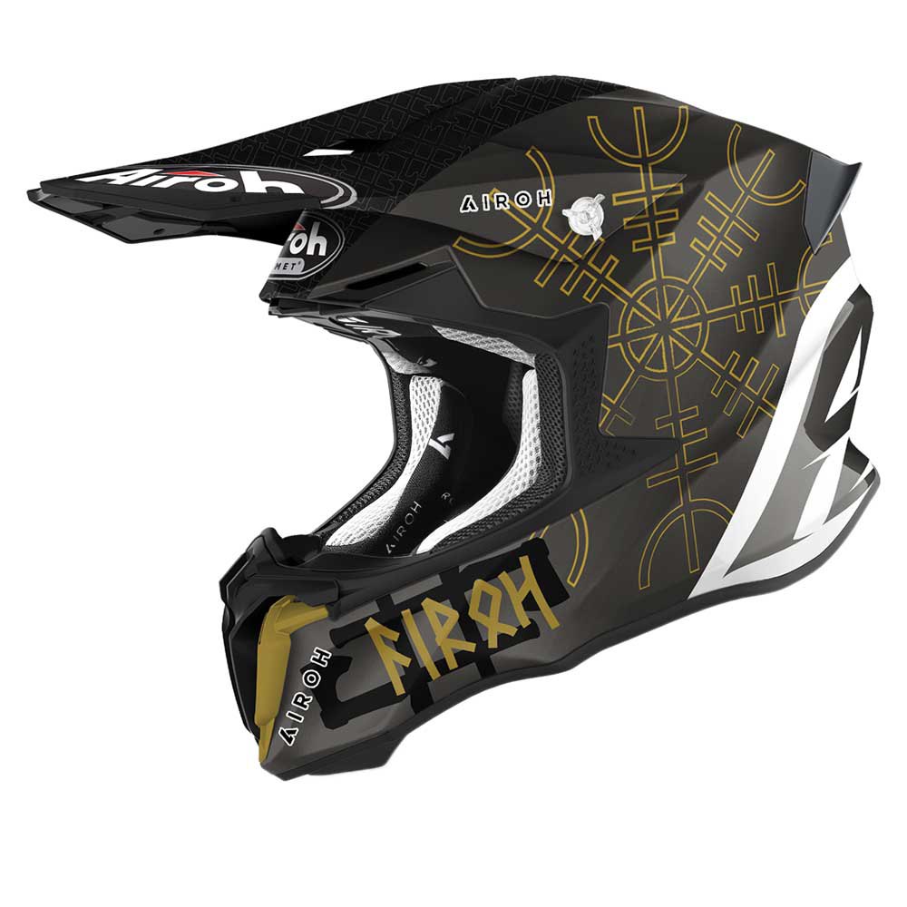 Шлем для мотокросса Airoh Twist 2.0 Sword, черный цена и фото