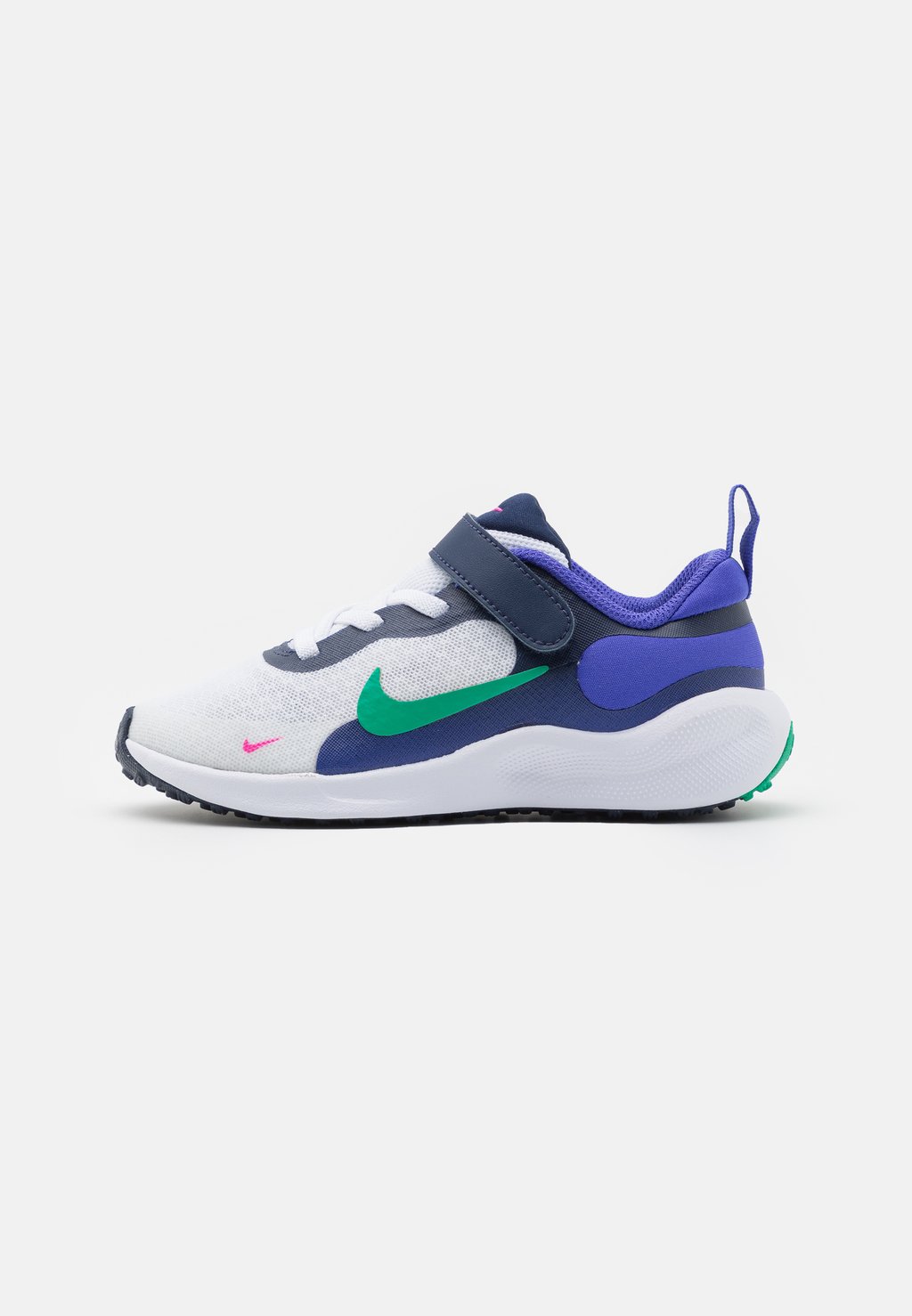 Нейтральные кроссовки Revolution 7 Unisex Nike, цвет white/stadium green/persian violet/midnight navy