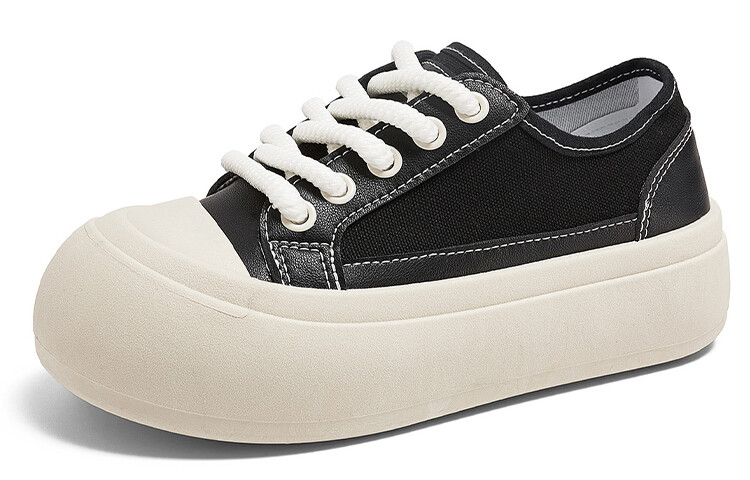 

Кроссовки RENBEN Skateboarding Shoes Women's Low-top Black, черный