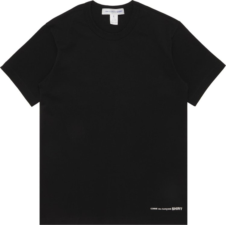 

Футболка Comme des Garçons SHIRT Basic 'Black', черный