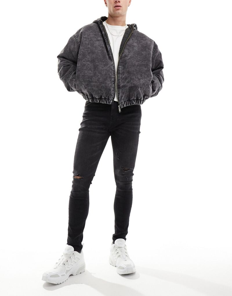 

Черные эластичные джинсы ASOS DESIGN
