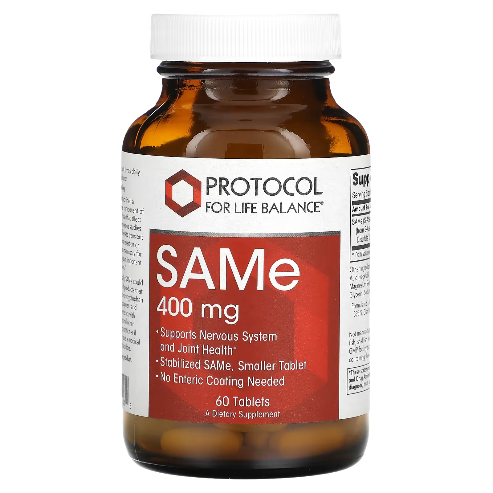 Протокол Life Balance SAMe 400 мг, 60 таблеток Protocol for Life Balance protocol for life balance same 400 мг 60 таблеток