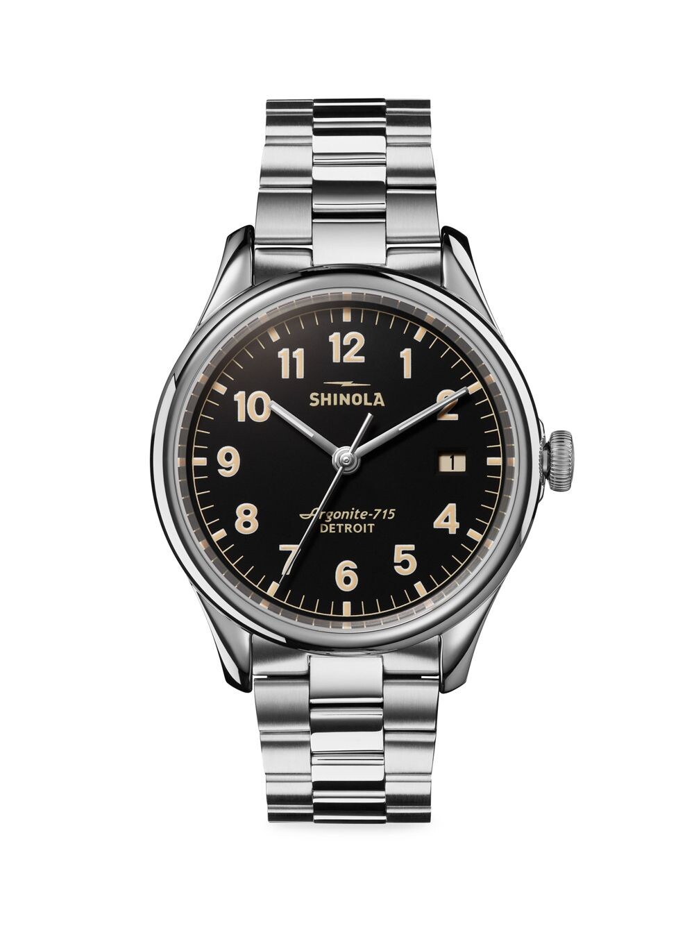 

Часы-браслет Vinton из нержавеющей стали Shinola, черный