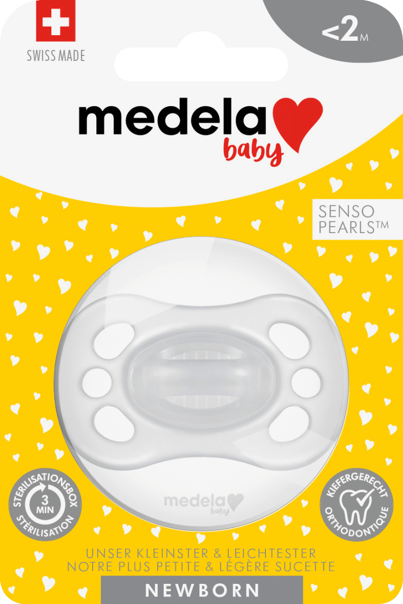 Соска для новорожденных силиконовая обычная 0-2 мес 1 шт. Medela