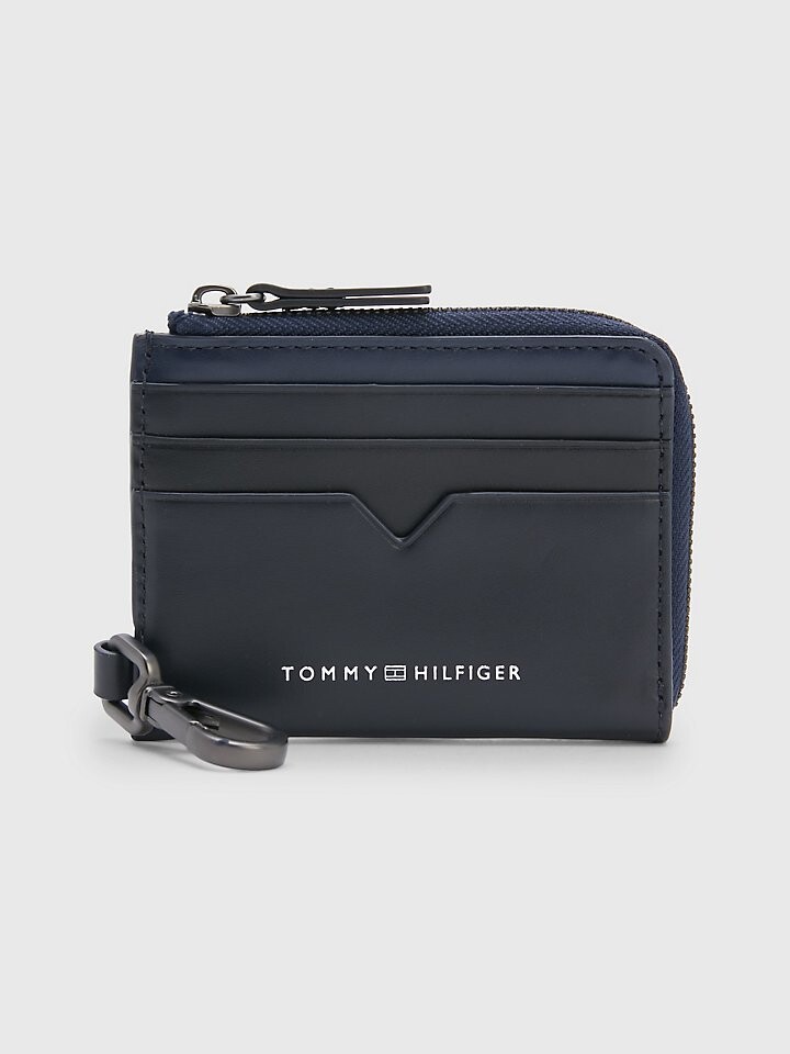 

Кожаный кошелек на молнии с логотипом Tommy Hilfiger