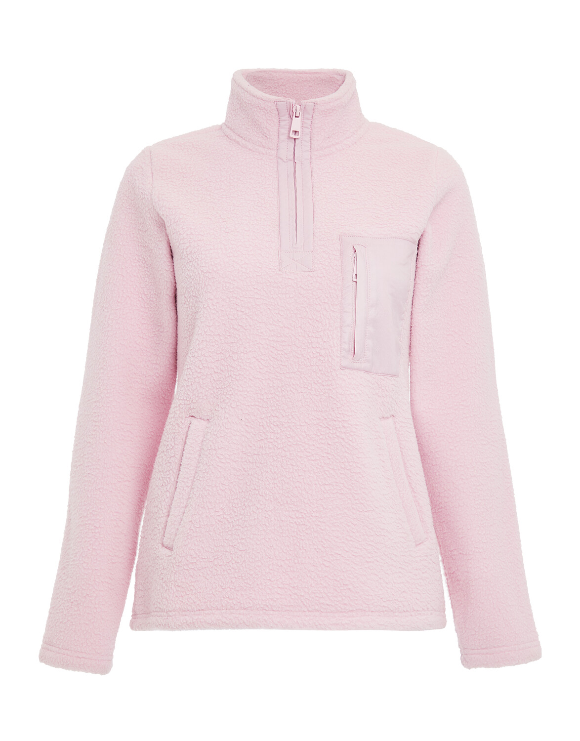 

Свитер Threadbare Fleece THB Pharell 1/4 Zip Fleece, розовый