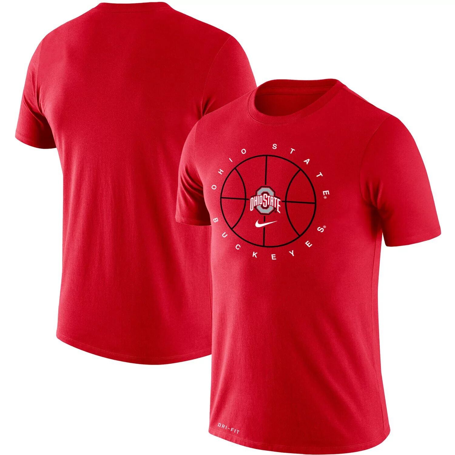 

Мужская футболка Scarlet Ohio State Buckeyes Basketball Icon Legend Performance Nike