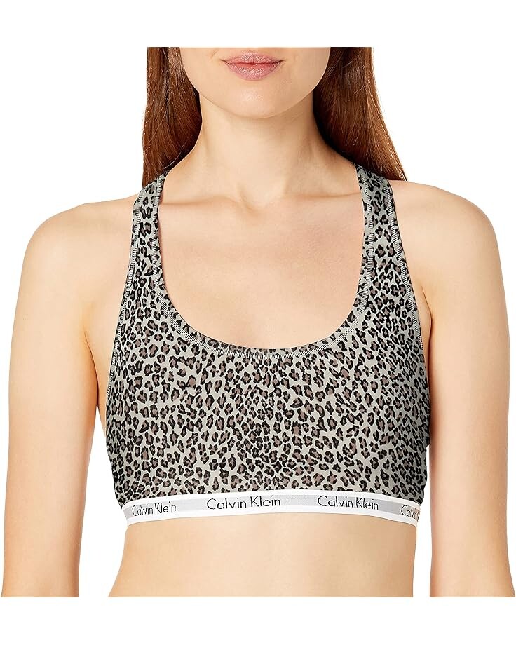 Бюстгальтер Calvin Klein Carousel Logolette, цвет Exquisite Leopard- Whisper White кабель usb hoco u42 exquisite steel lightning белый u42 exquisite steel white