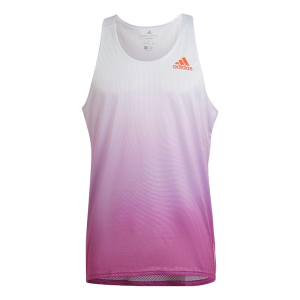 Майка Men's adidas Logo Reflective Logo Round Neck Running Sports Purple Vest, фиолетовый