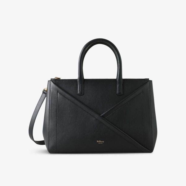 

Кожаная сумка через плечо m на молнии Mulberry, черный