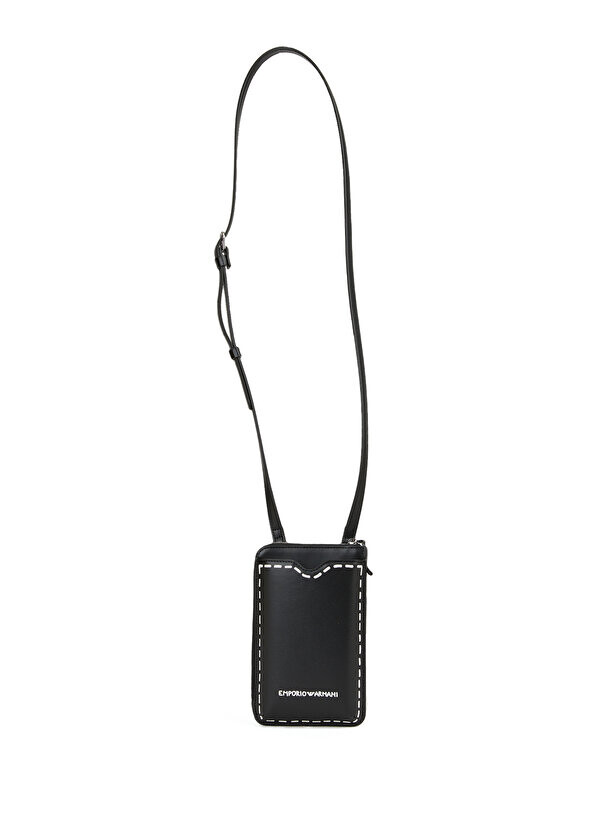 

Черная женская сумка с логотипом Emporio Armani