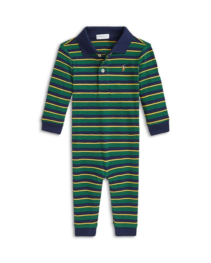 

Мягкий полосатый комбинезон-поло для мальчиков Polo Ralph Lauren — для малышей, мультиколор
