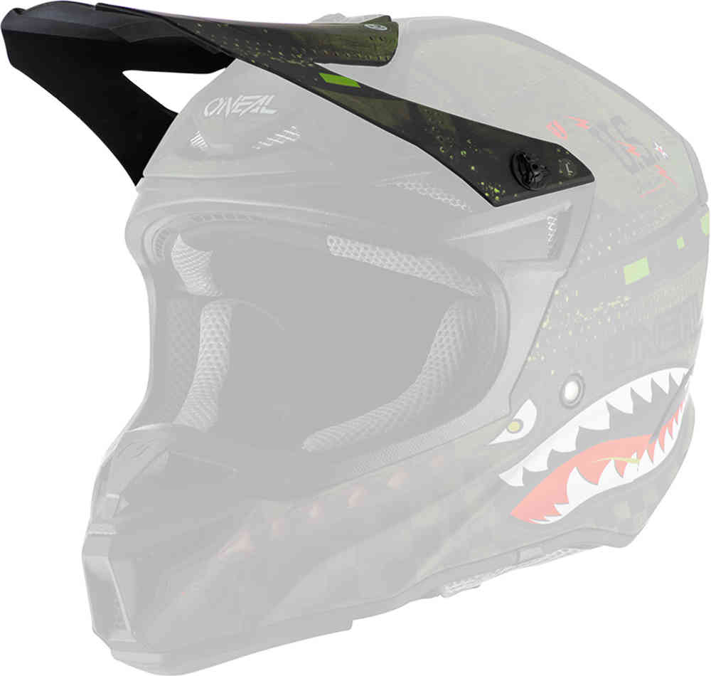 козырек для шлема из полиакрилита 5 й серии oneal черный серый 5Series Полиакрилитовый шлем Warhawk Peak Oneal