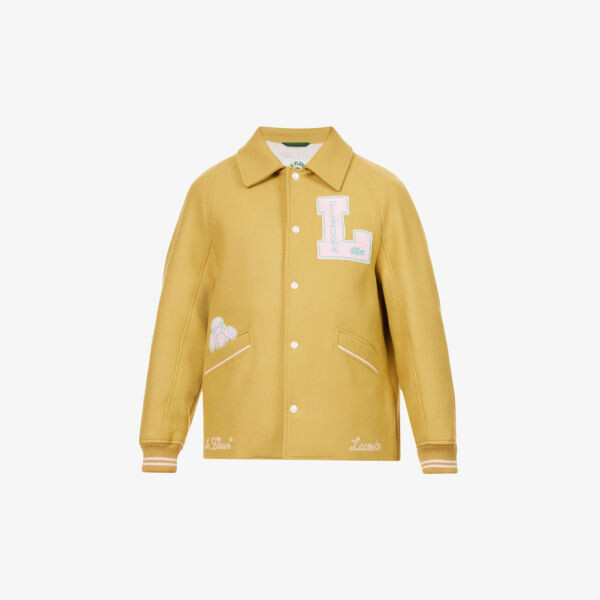 

Куртка прямого кроя из смесовой шерсти Le FLEUR* x Lacoste с фирменной аппликацией Lacoste, цвет hevea