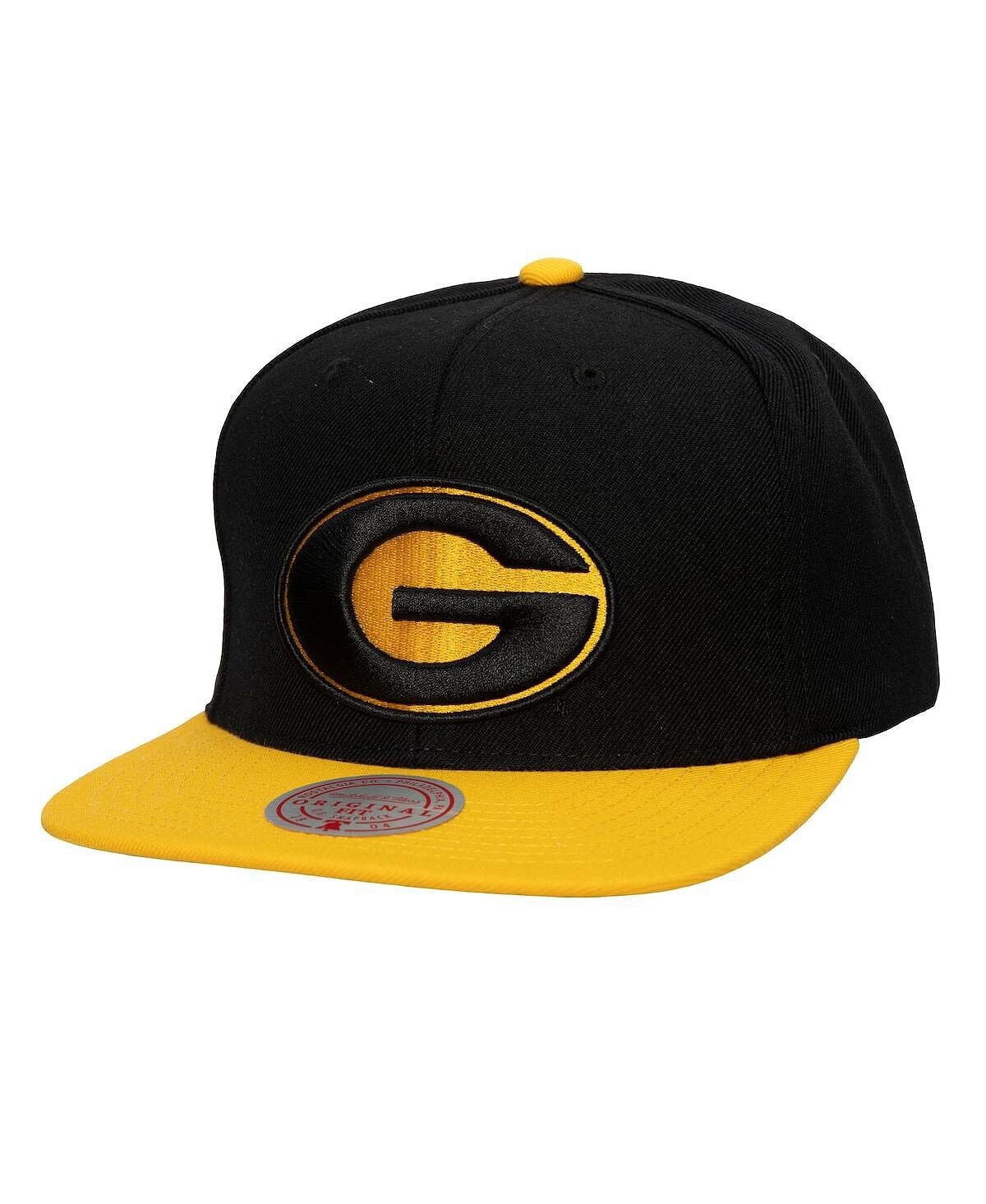 

Мужская черно-золотая шляпа Grambling Tigers 2-Tone 2.0 Snapback Mitchell & Ness