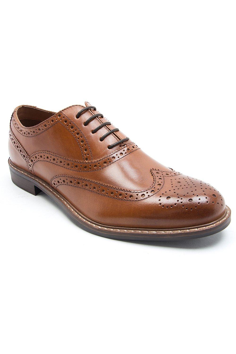 Деловые классические кожаные туфли-броги 'Cardew' Thomas Crick, коричневый формальные кожаные туфли броги дерби на шнуровке travis thomas crick коричневый