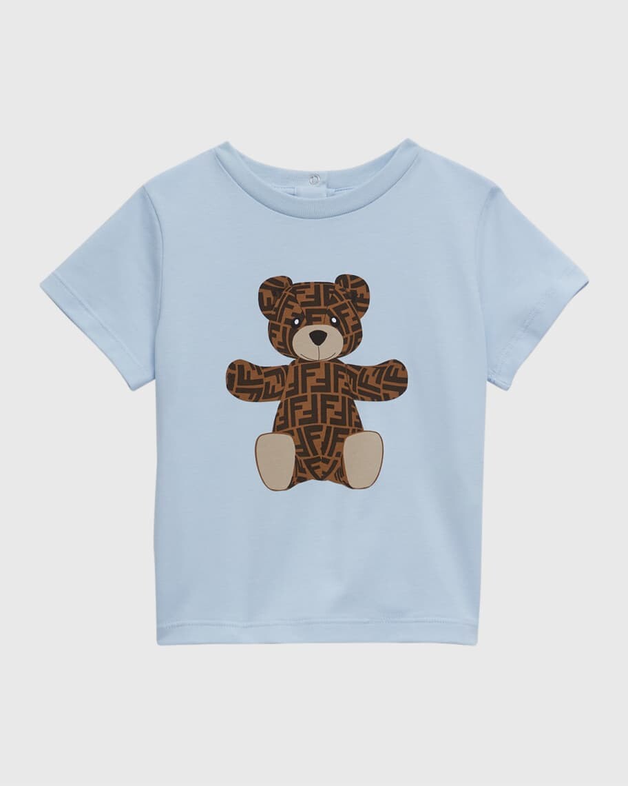 

Детская футболка с монограммой Bear, размер 6–24 м Fendi