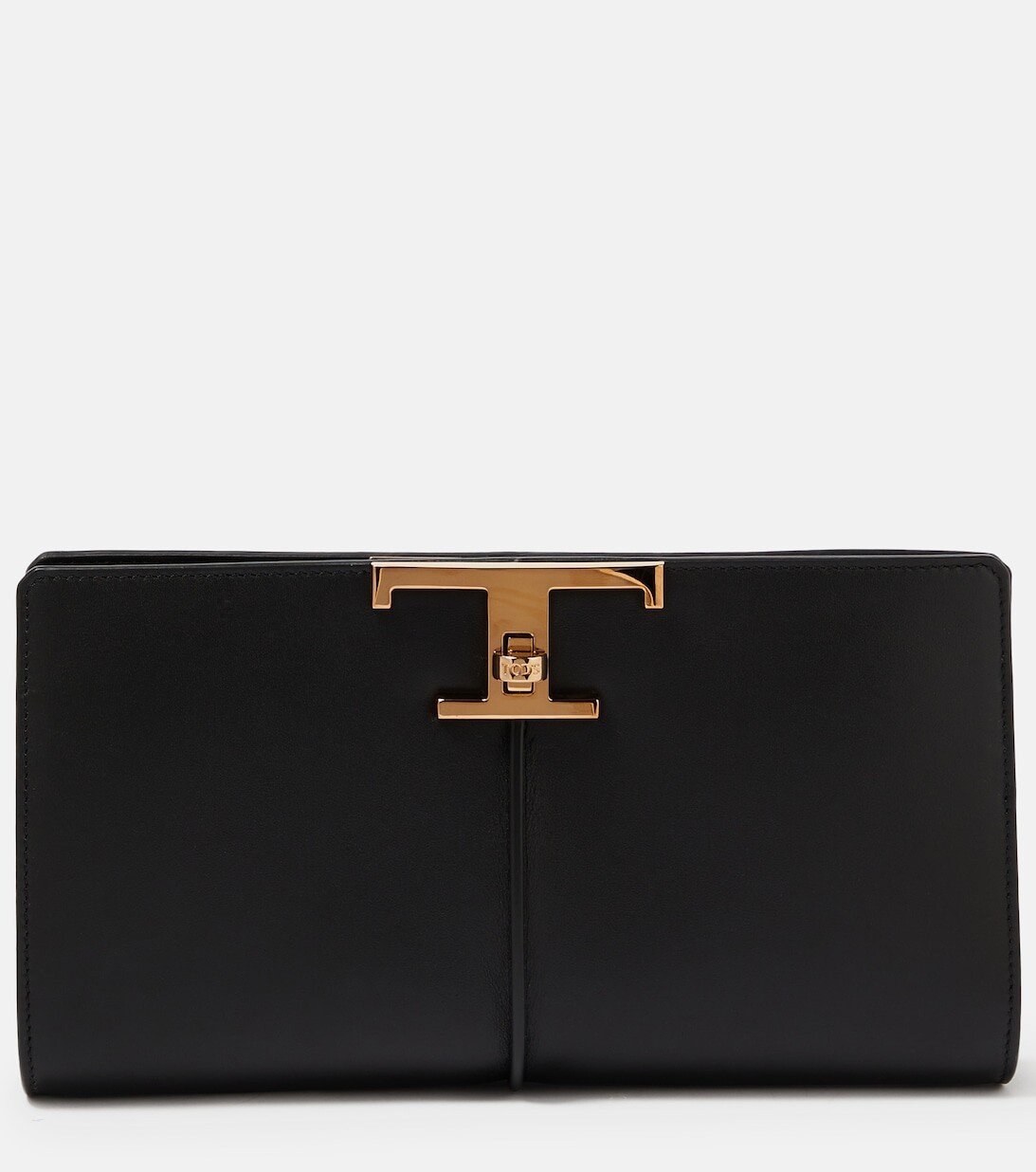 

Маленький кожаный клатч Timeless Tod's, черный