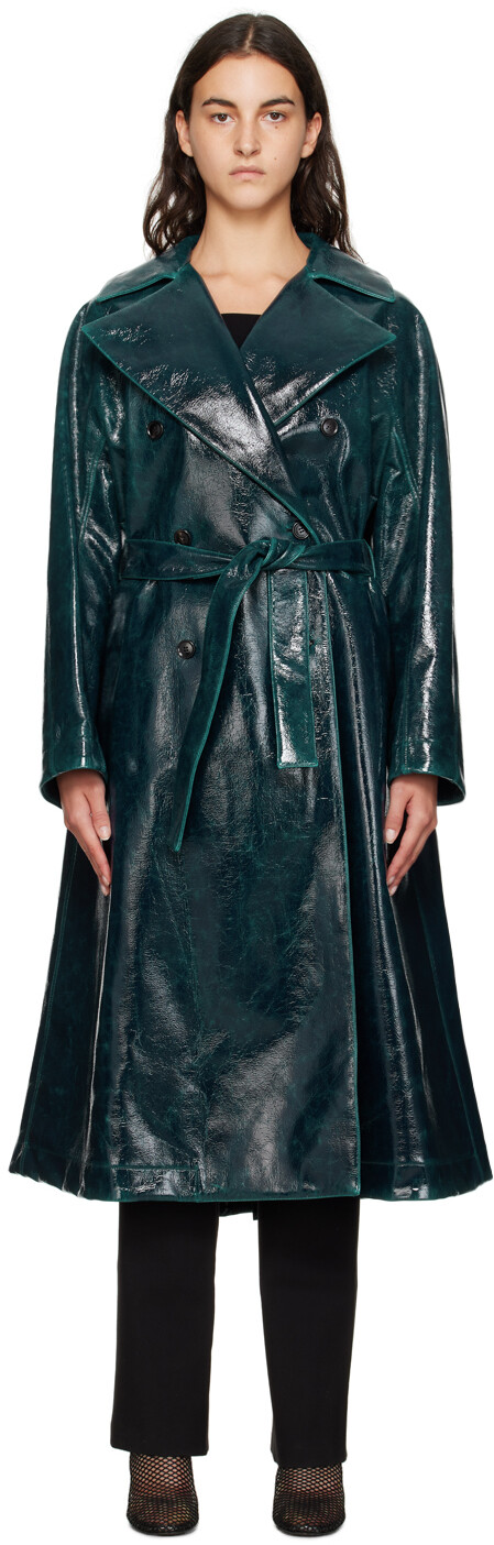 

ALAСиний зеркальный тренч ALAÏA
