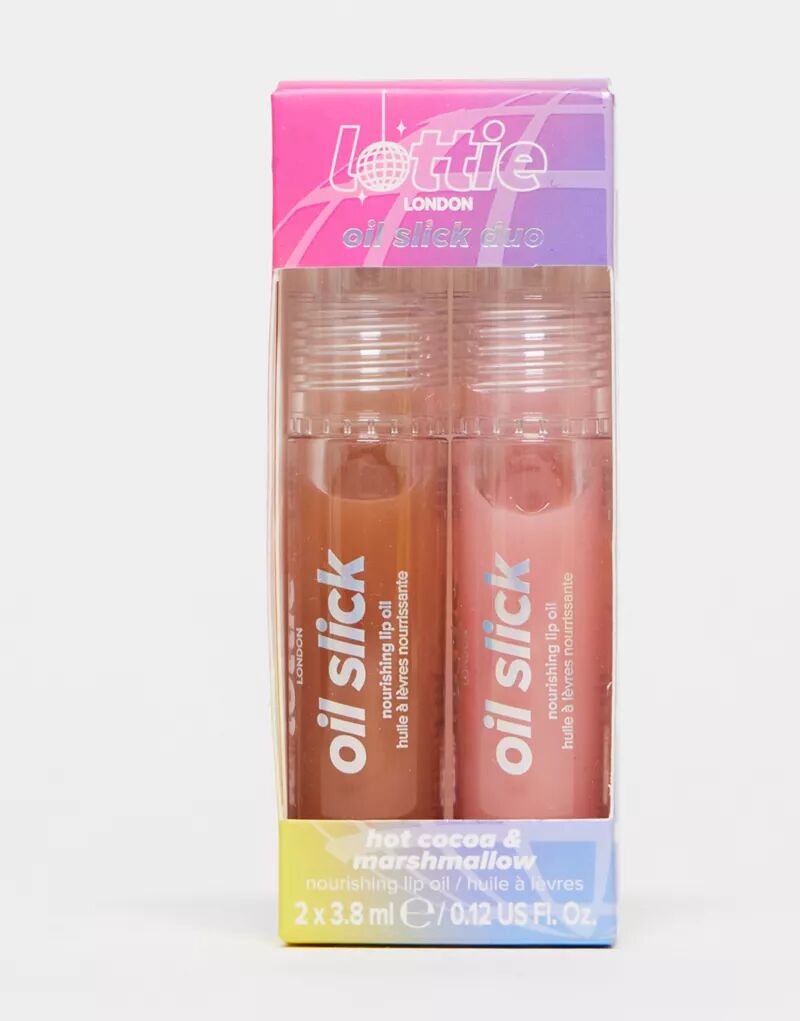Lottie London – Oil Slick Duo – масла для губ, скидка 39% бальзам для губ lottie london масло для губ oil slick