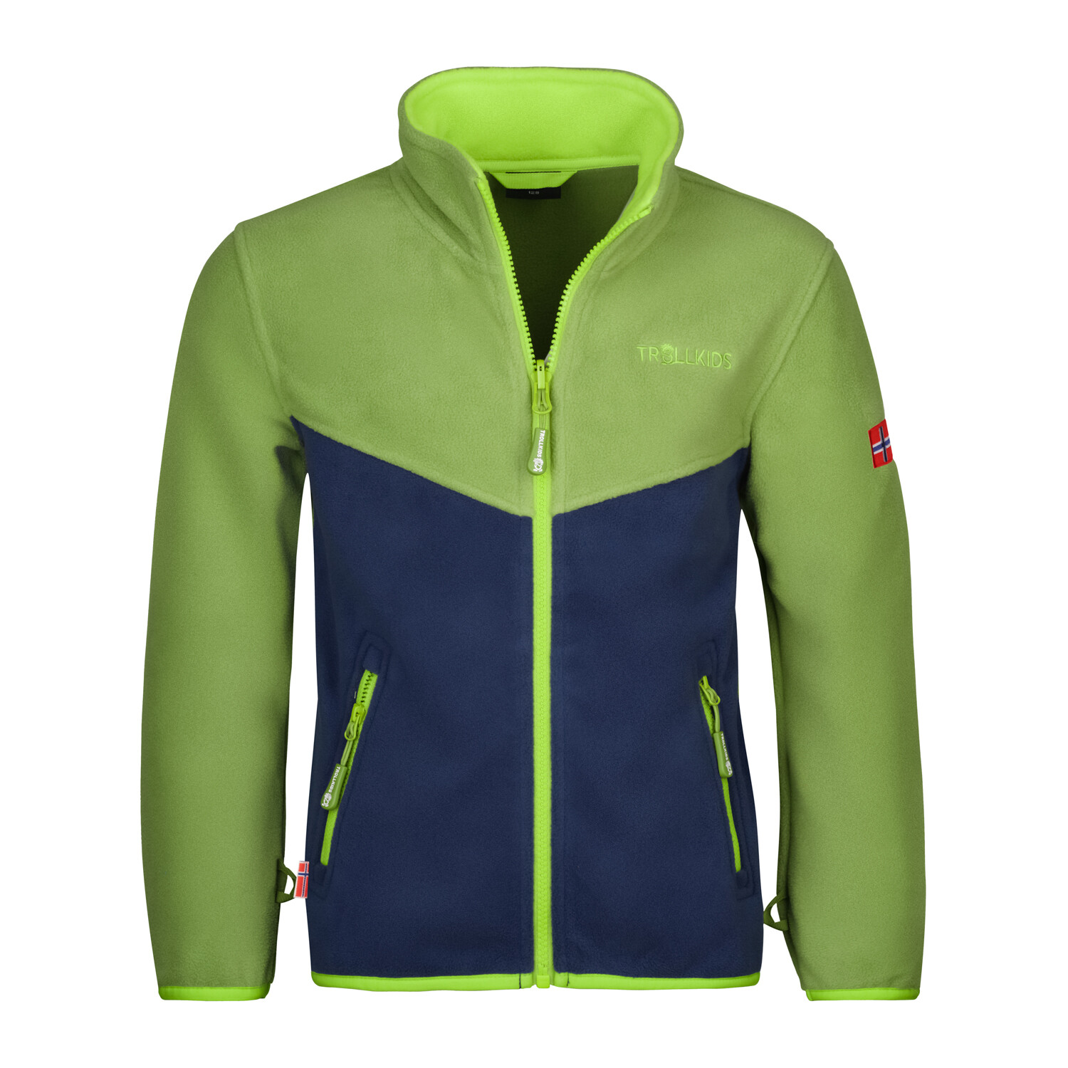 

Флисовая куртка Trollkids Fleece Jacke Oppdal XT, цвет Kiwigrün/Hellgrün