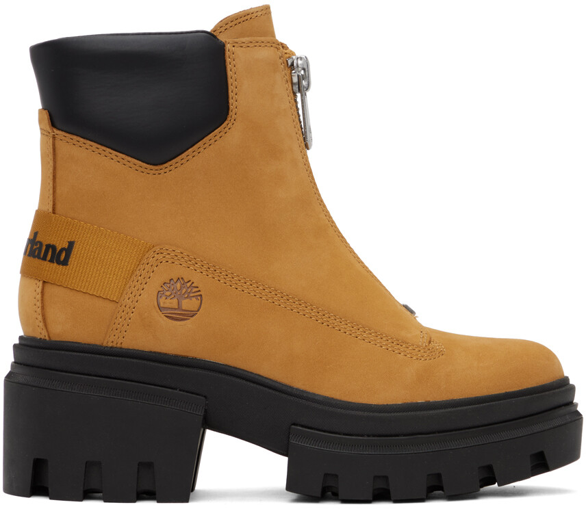 

Timberland Tan Everleigh Ботинки с молнией спереди