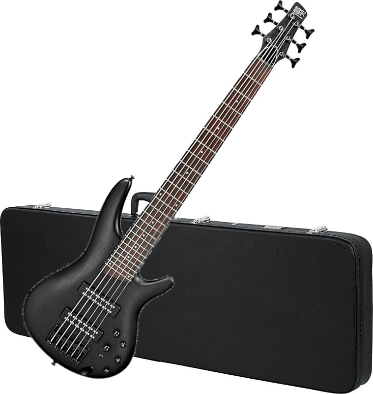 

Басс гитара Ibanez SR306EB SR Standard Series 6-String Bass Guitar, Weathered Black w/ Case