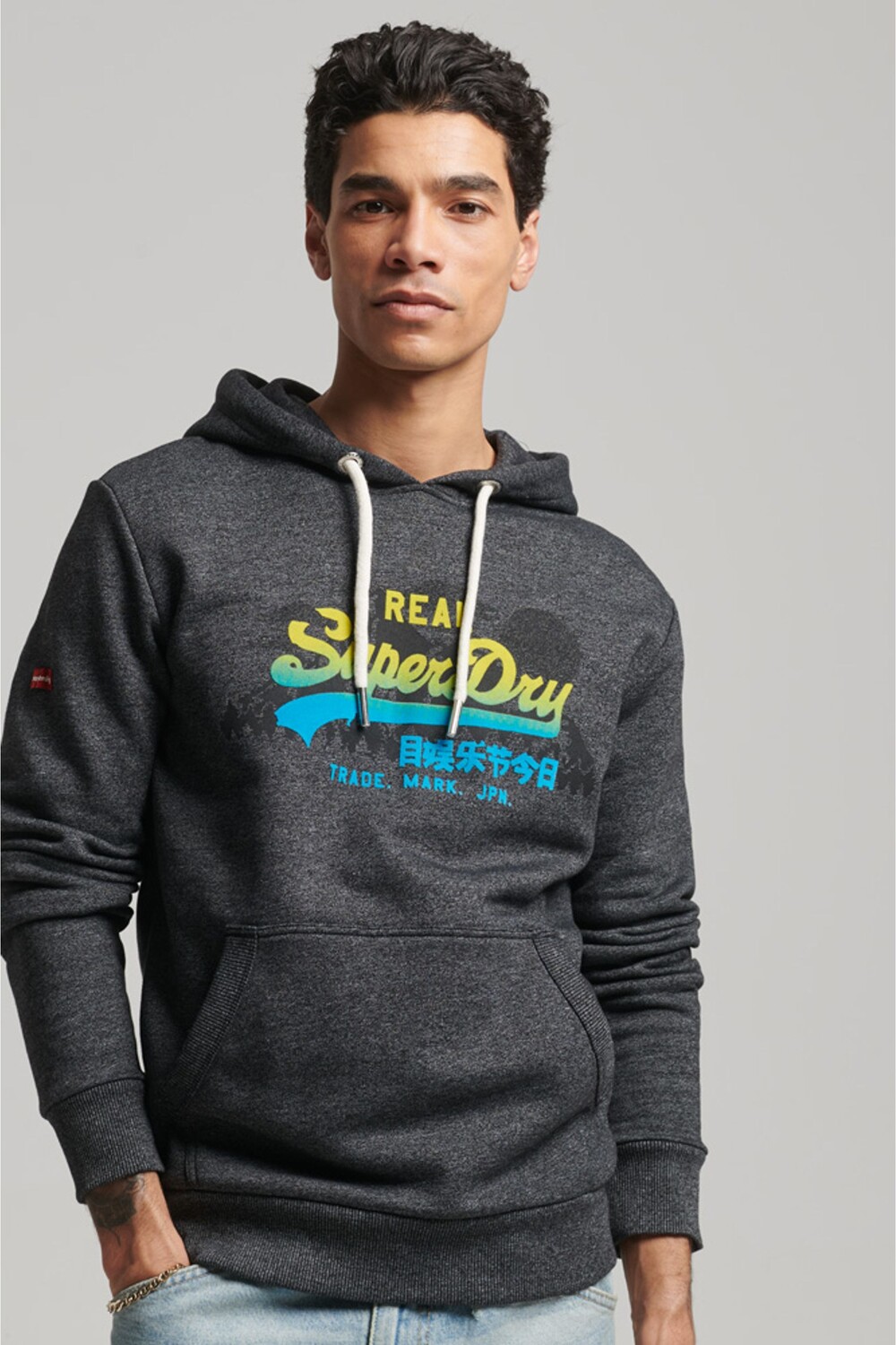 

Толстовка Mountain с логотипом Vintage Superdry, черный