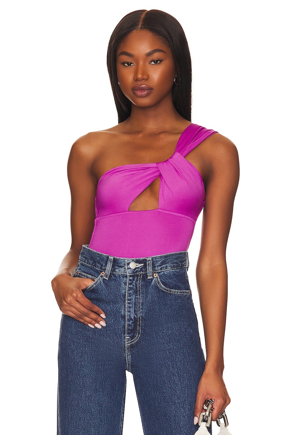 

Боди superdown Jimena One Shoulder, фиолетовый