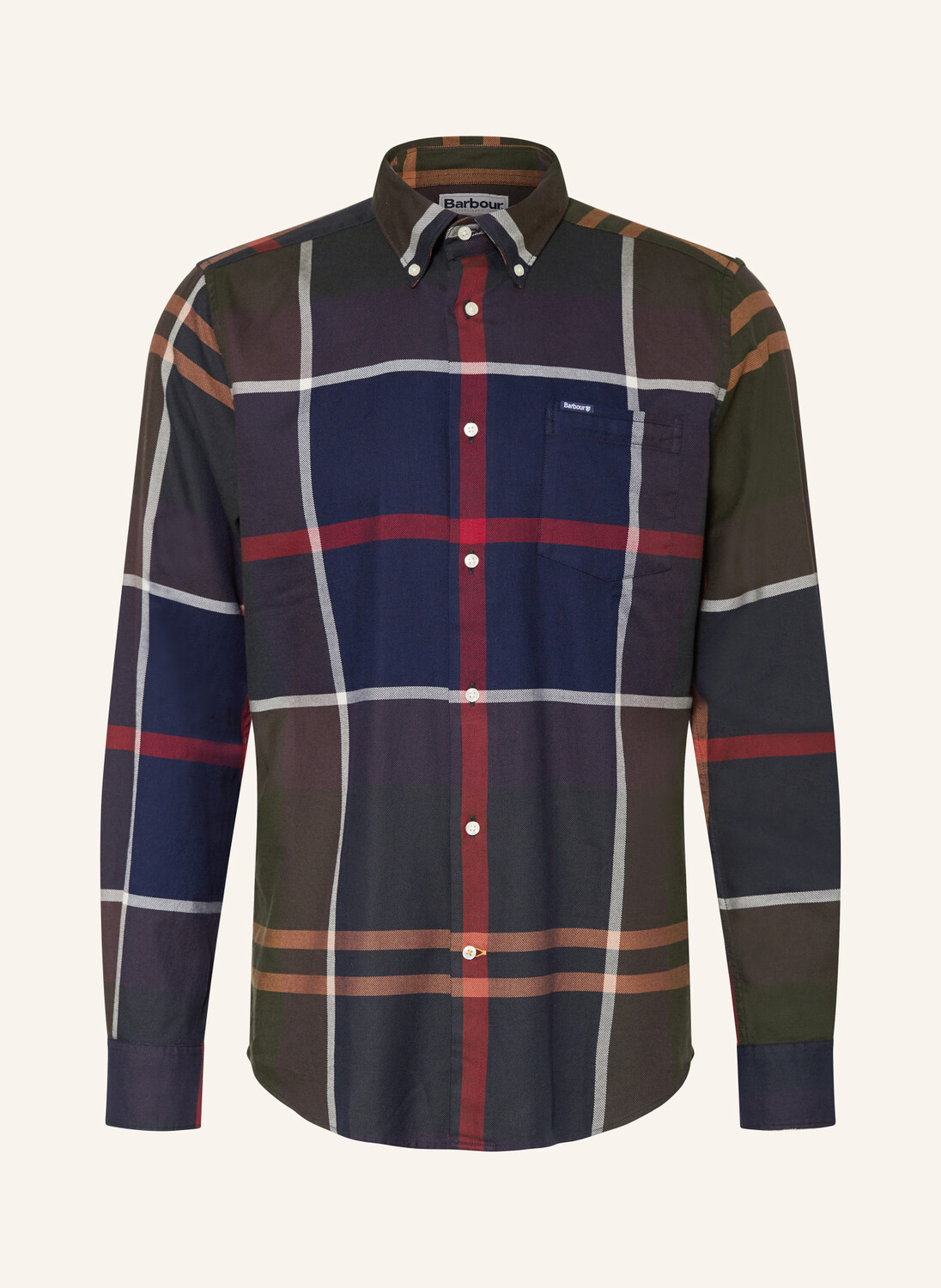 

Рубашка Dunoon индивидуального кроя Barbour, синий