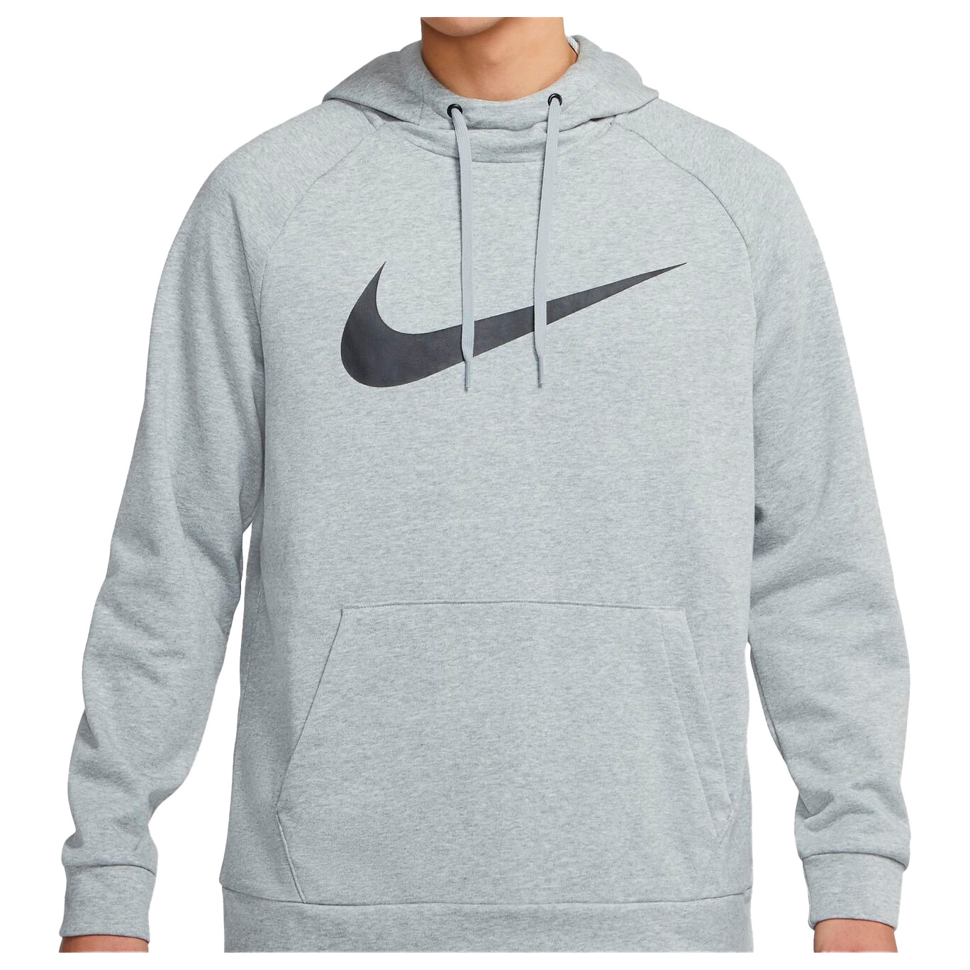 

Толстовка с капюшоном Nike Dri FIT Pullover Training, цвет Dark Grey Heather/Black