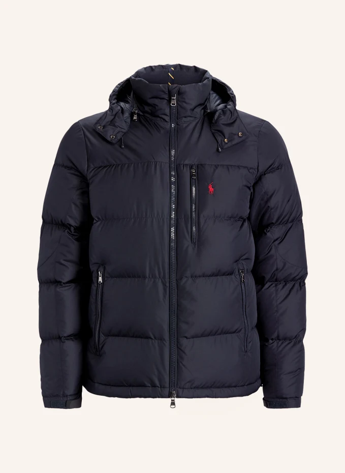 

Пуховик со съемным капюшоном Polo Ralph Lauren Big & Tall, синий
