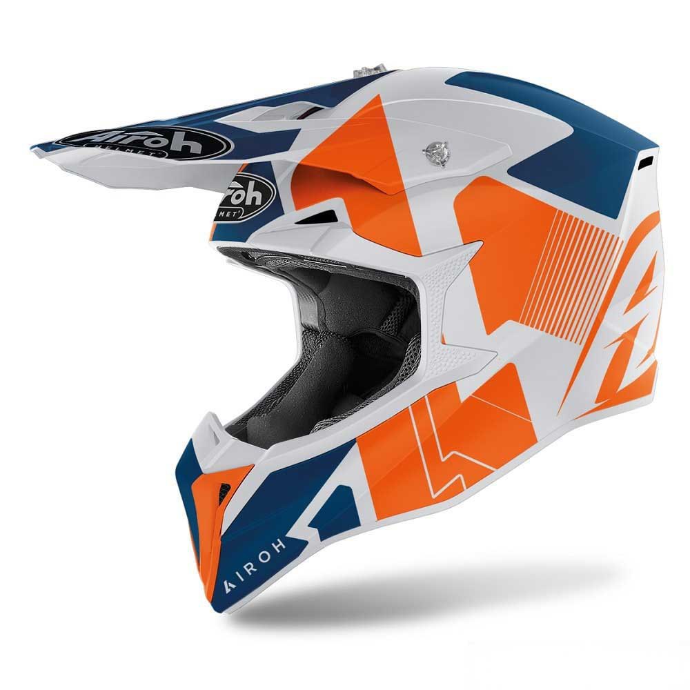 Шлем для мотокросса Airoh Wraap Raze, оранжевый