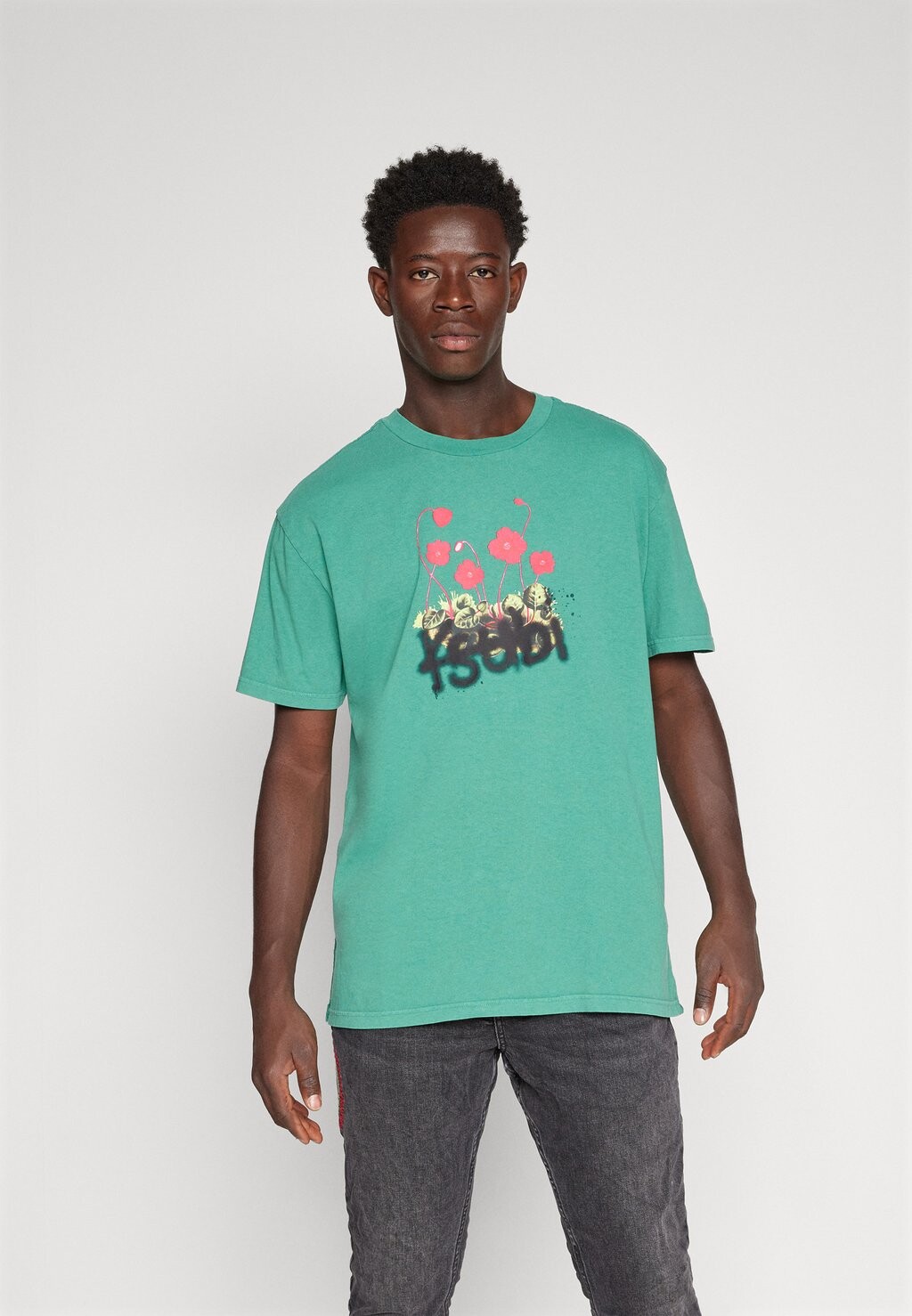 

Футболка с принтом Grass Cutter Biggie Tee Unisex Ksubi, зеленый