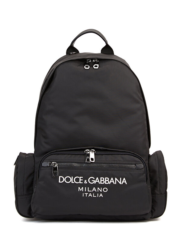 Мужской рюкзак с черным логотипом Dolce&Gabbana