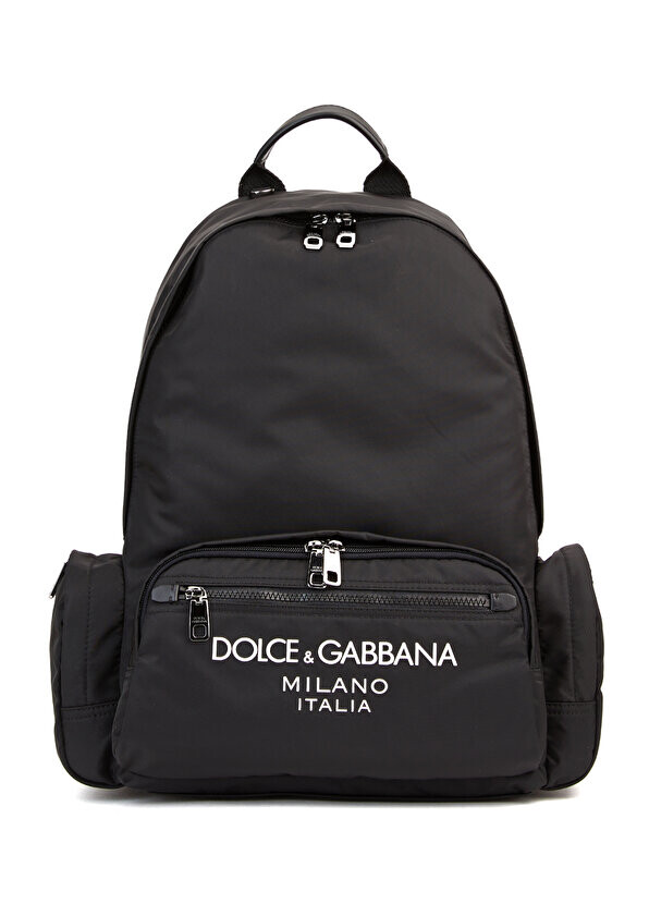 

Мужской рюкзак с черным логотипом Dolce&Gabbana